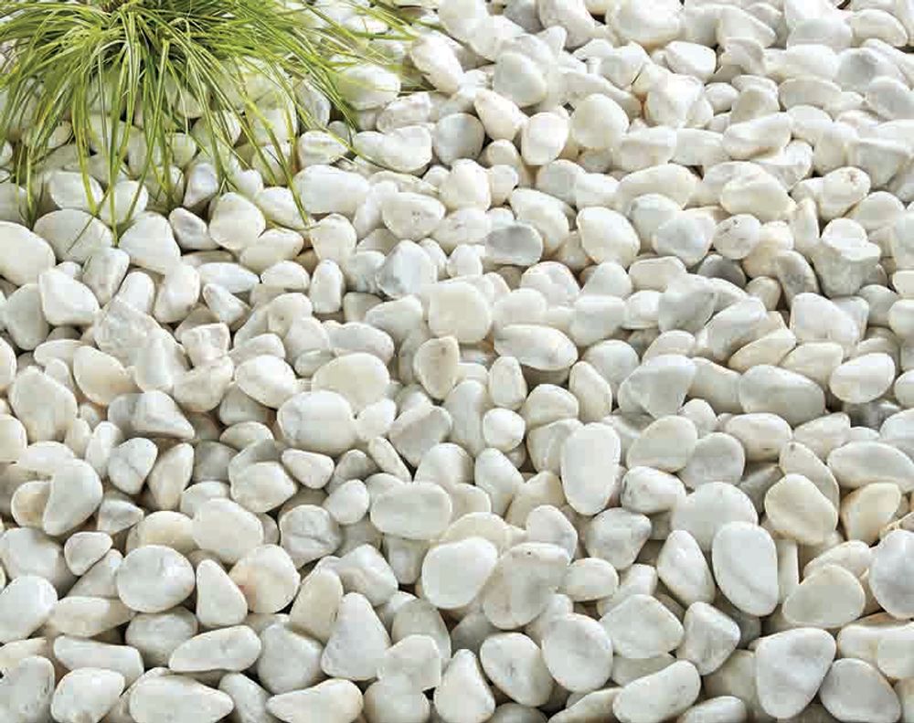 Bulk Bag Pearl White Cobbles (Delivery Included)