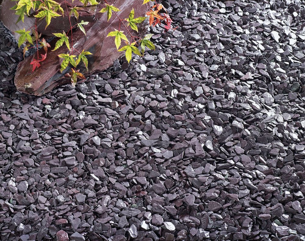 Bulk Bag Plum Slate Chippings  (Delivery Included)