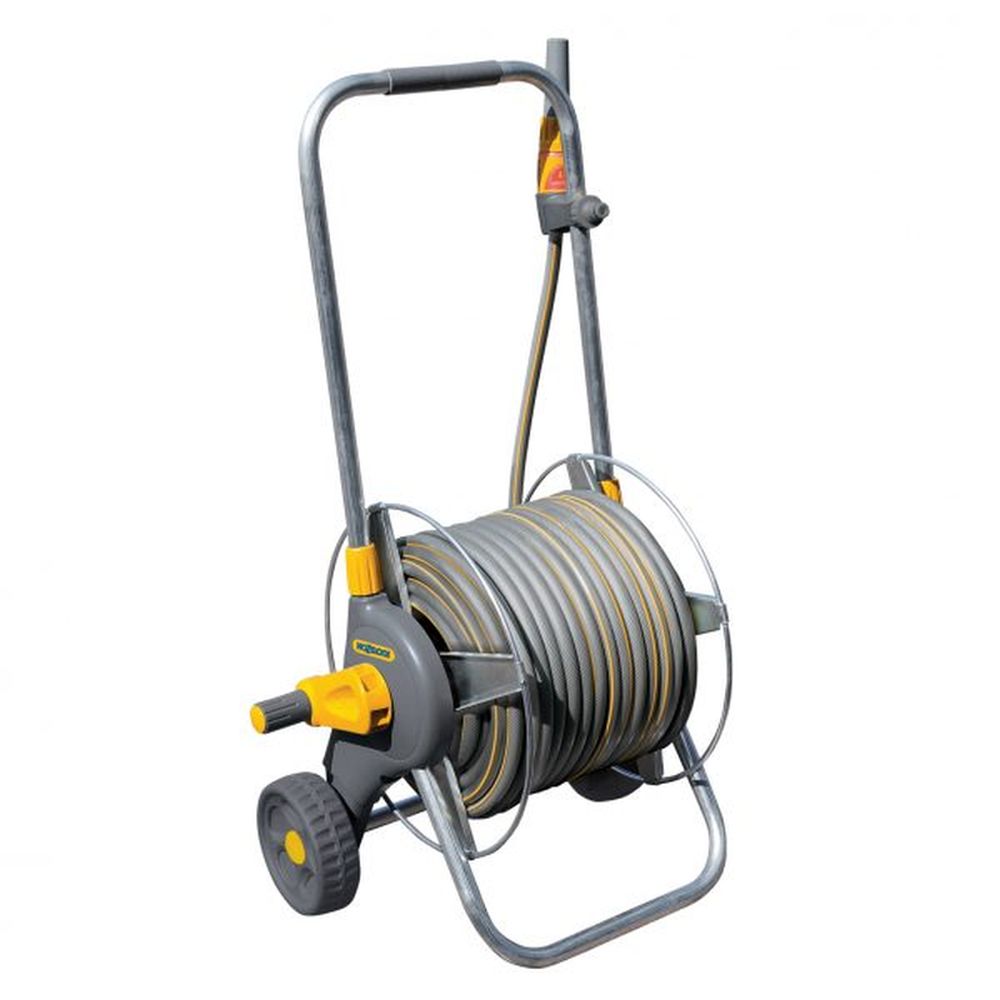 Hozelock Assembled Metal Cart with 30m hose and fittings - Hose Reels ...